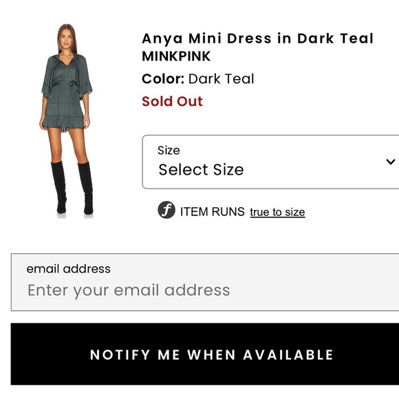 Anya Mini Dress in Dark Teal
MINKPINK
Color: Dark Teal - Picture 4 of 5